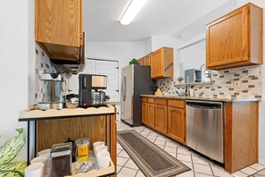Dining Area and kitchen with coffee maker