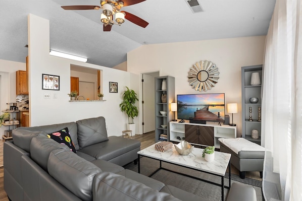 Living Room with television and couch