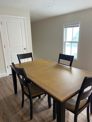 Table for dinners, games and relaxing.