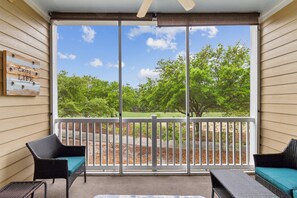 Architecture, Balcony, Building, Indoors, Chair