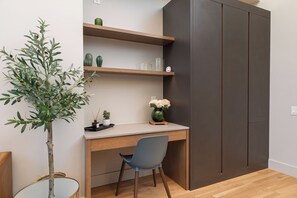 Enjoy this dedicated workspace to browse attractions or work from home.  
