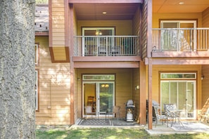 Condo Exterior | Patio | Gas Grill | Covered Balcony