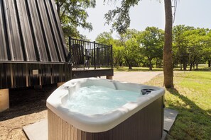 Hot tub for two is awaiting