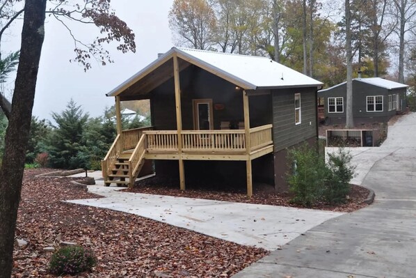 front of cabin