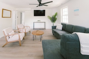 Spacious living room area.