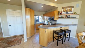 The Kitchen with Bar top Counter