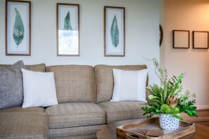 Living room with comfortable couch