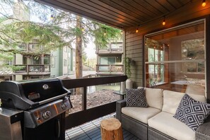 Private balcony with comfy seating and BBQ — ideal for slow mornings or laid-back evenings.