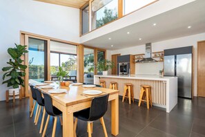 sit down to meals at the dining table or enjoy alfresco dining on the deck