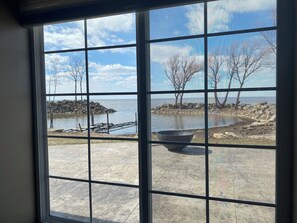 Private marina on the bay of green bay