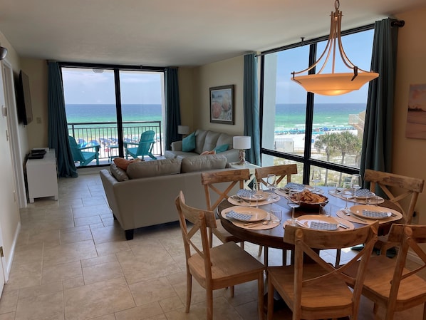 Living and dining area