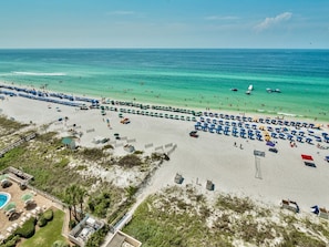 View of Sundestin beach from the balcony