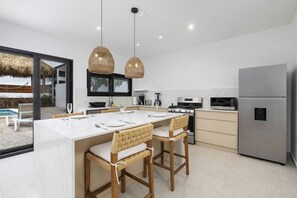 Family-friendly villa with private pool, full kitchen, and outdoor lounge—perfect for a sunny getaway.
