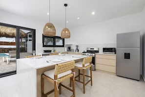 Family-friendly villa with private pool, full kitchen, and outdoor lounge—perfect for a sunny getaway.