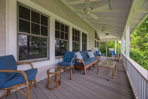 Front deck overlooking the Annisquam River