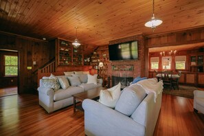 Spacious living room with comfortable seating