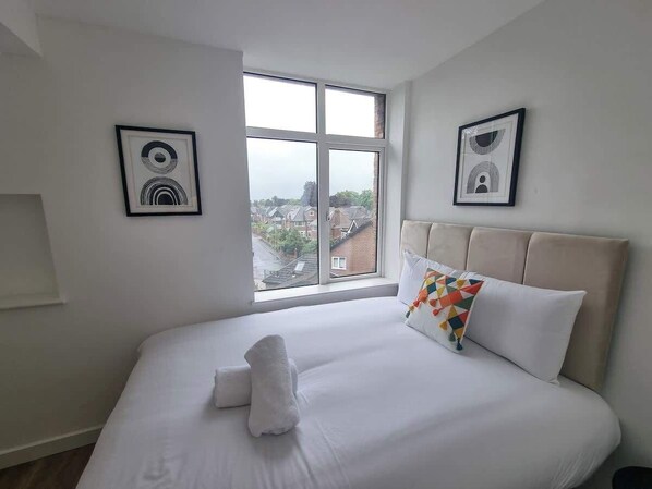 Get a great night's sleep in our stylish and cosy bedroom
