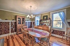 Architecture, Building, Dining Room, Dining Table, Furniture