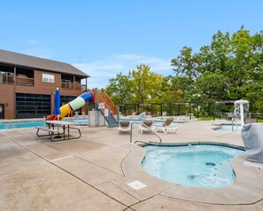 Make a splash or lounge the day away in one of the community pools