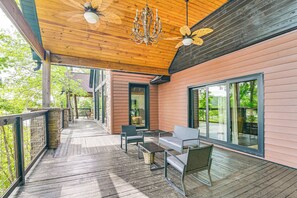 Upper-Level Deck | Lakefront View | Access From Living Room