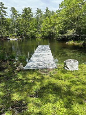 Private Dock perfect for pontoon or fishing boat.