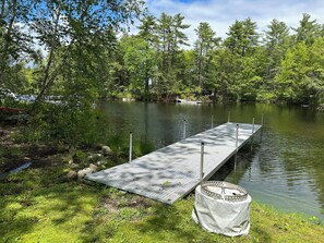 Private Dock perfect for pontoon or fishing boat.