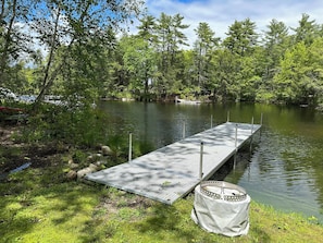 Private Dock perfect for pontoon or fishing boat.