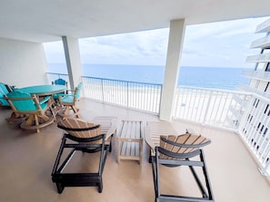 Gulf front balcony