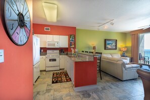 Full kitchen is well equipped