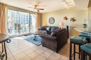 Living room with sleeper sofa
