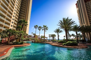 AMENITY FEE NOT INCLUDED WITH RENTAL!!- 1 BEDROOM $85, 2 BEDROOM $100, 3 BEDROOM $115 THIS AMENITY FEE IS PAID DIRECTLY TO SHORES OF PANAMA AND COVERS YOUR PARKING AND WRISTBANDS!!