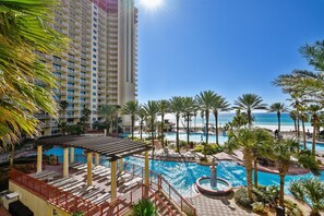 AMENITY FEE NOT INCLUDED WITH RENTAL!!- 1 BEDROOM $85, 2 BEDROOM $100, 3 BEDROOM $115 THIS AMENITY FEE IS PAID DIRECTLY TO SHORES OF PANAMA AND COVERS YOUR PARKING AND WRISTBANDS!!