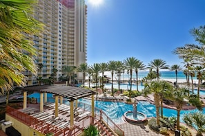 AMENITY FEE NOT INCLUDED WITH RENTAL!!- 1 BEDROOM $85, 2 BEDROOM $100, 3 BEDROOM $115 THIS AMENITY FEE IS PAID DIRECTLY TO SHORES OF PANAMA AND COVERS YOUR PARKING AND WRISTBANDS!!