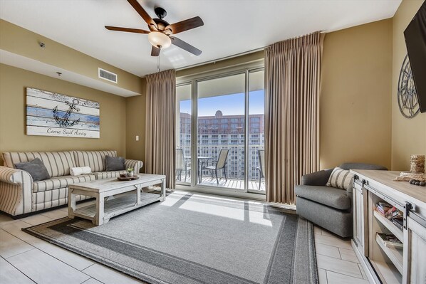Living room with access to balcony access