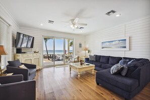 Living room with Gulf View