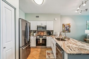 Full stainless steel kitchen