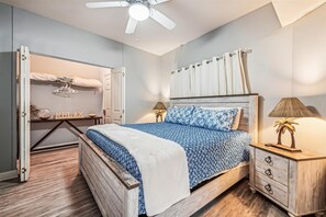 Primary bedroom with King bed