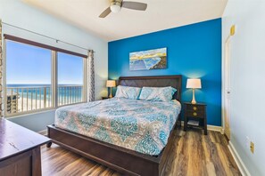 view of the gulf from the master bedroom