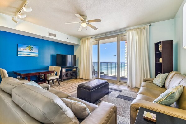 Living room overlooking gulf