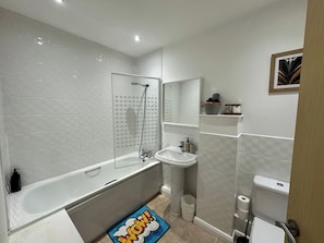 Family bathroom with bath & shower