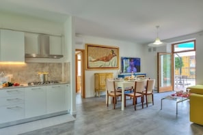 Kitchen and dining area