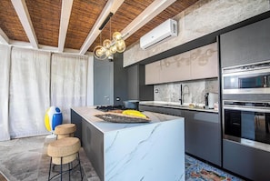 Kitchen and dining area