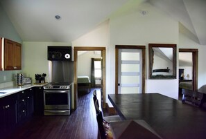 dining area and kitchen 