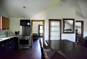 dining area and kitchen