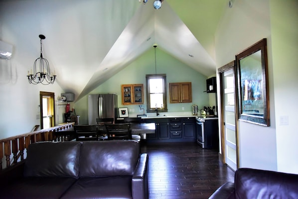 Great room from living room to kitchen