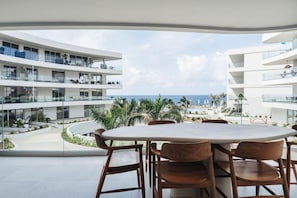 Morning coffee with a view! Enjoying the ocean breeze and the beauty of the sea from this stunning spot.