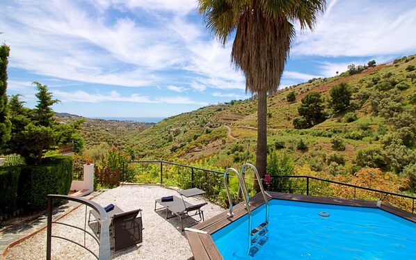 Cortijo A Navas%2C a traditional countryside charming house %2D views from the splash pool