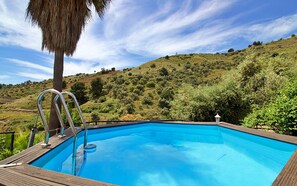 Cortijo A Navas%2C a traditional countryside charming house %2D pool area beautiful views and natural shade