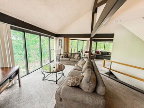 Relax, recharge, and reconnect in this cozy living space—ideal for lake days and lazy evenings.