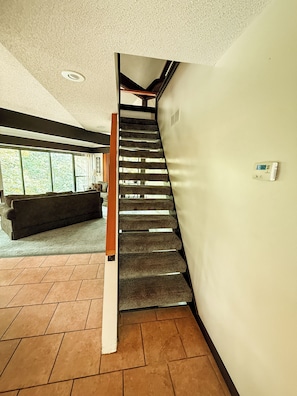 Seamless flow between floors, with easy stair access to all the comforts of your stay.